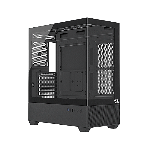 Gabinete Gamer Redragon Reflect Flow Preto Vidro Temperado