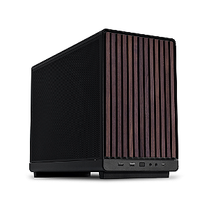 Gabinete Gamer Lian Li A3 Micro ATX Wood Edition Preto A3-MATX-WD ( sem cx de papelao original)