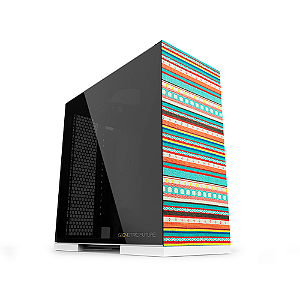 Gabinete Gamer Geometric Future Model 8 Bohemia Branco Tecido