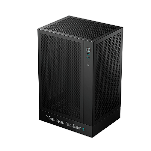 Gabinete Gamer DeepCool Mini ITX CH170 Digital Vertical Mesh Preto