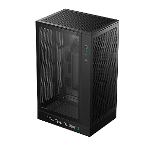 Gabinete Gamer DeepCool CH270 Digital Mini Tower Vidro Frontal Preto