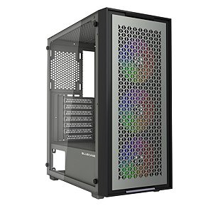 Gabinete Gamer BG-050 X-Frame Preto e Cinza Bluecase com Frontal Removível