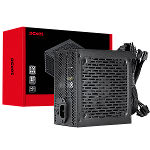Fonte Gamer Pcyes Shocker 600W 80 Plus White - Pf600Shw