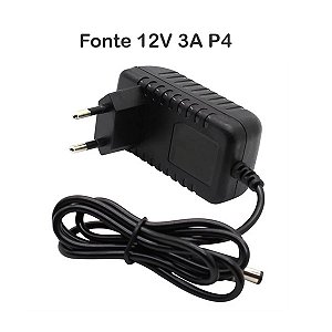Fonte de uso Geral 12V 3A Pino P4