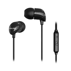 Fone de Ouvido Philips Tae1126bk Preto Com Fio 1,2 Metro P3