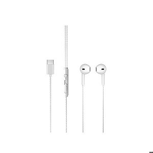 Fone de Ouvido Intra EH104 USB-C Branco Lecoo