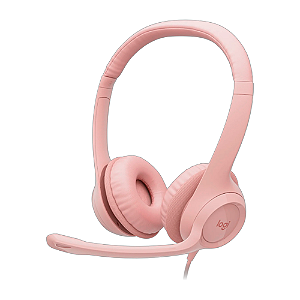 Fone De Ouvido Headset Logitech H390 Rosa