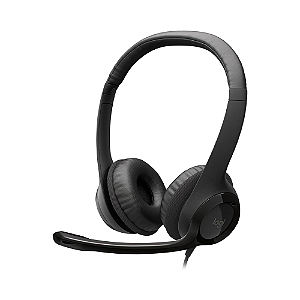 Fone De Ouvido Headset Logitech H390 Preto