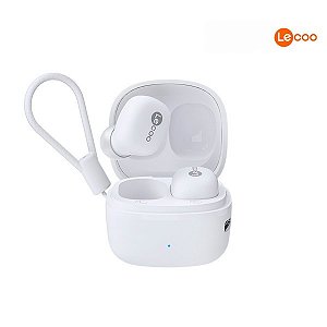 Fone de Ouvido EW301 Bluetooth 5 TWS Branco Lecoo