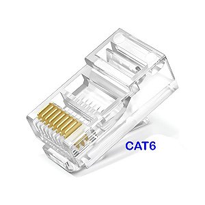 Conector RJ45 Macho CAT6e Fortrek FK 140E (UNIDADE)