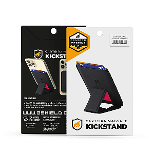 Carteira Magsafe Com Kickstand Porta Cartão Magnético Gshield Branca