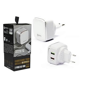 Carregador Turbo Auto-ID Shinka 4.2A(30W) 2xUSB - SH-A2405
