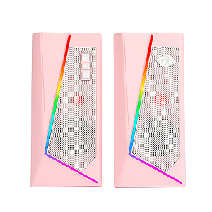 Caixa de Som Gamer Redragon Anvil GS520P RGB 10W Rosa