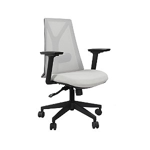 Cadeira Ergonômica Escritório Elements Olympia Preto e Cinza