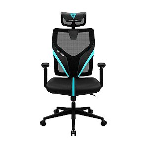 Cadeira Ergonômica Thunderx3 Yama1 Preta E Cyan