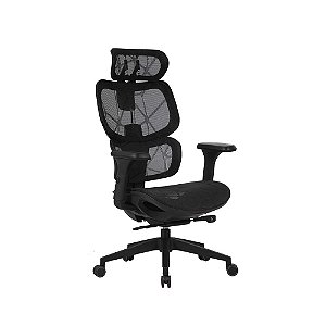 Cadeira Elements Ergônomica Escritório Siggy Preta