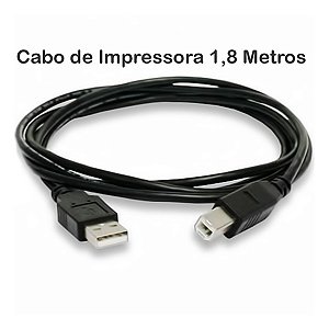 Cabo USB para Impressora 2.0 AM/BM 1.8M