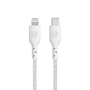 Cabo Ultra Safe Gshield Lightning - Tipo C 1,5 M MFI 6 Anos de Garantia Branco