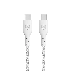 Cabo Ultra Safe Gshield Tipo C - Tipo C 1,5 M MFI 6 Anos de Garantia Branco