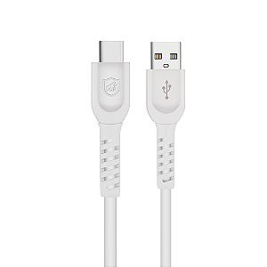 Cabo Dual Shock Gshield Tipo C - USB A 1,2m Branco
