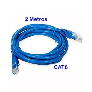 Cabo de Rede Patch Cord CAT6 - 2 Metros
