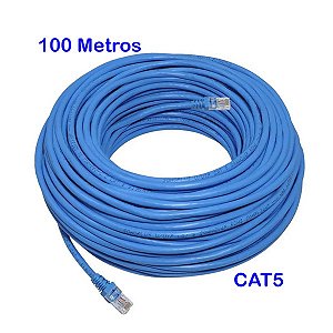 Cabo de Rede Patch Cord CAT5 - 100 Metros
