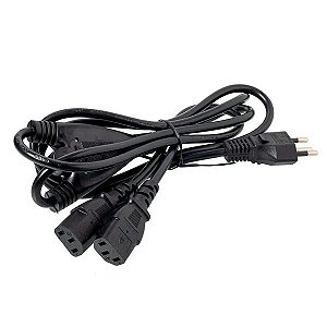 Cabo de Energia para Fonte ATX Y com 2 Ponta femea 2 Metros
