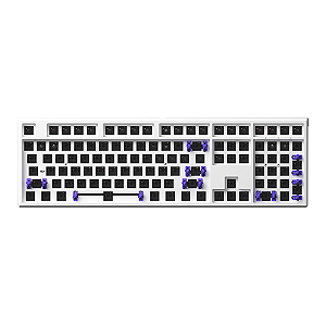 Base Teclado Barebone Akko Monsgeek MG108W Branco South Face