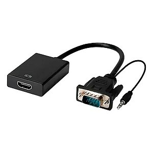 Adaptador de Video VGA Macho x Hdmi Femea