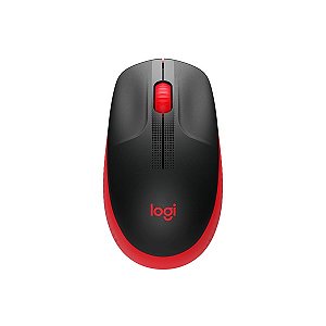 Mouse Sem Fio Logitech M190 USB Vermelho - 910-005904