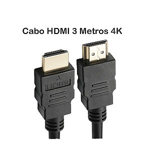 Cabo HDMI 3 Metros 4K Flex Gold / Fortrek  XC-4K3 / Vinik