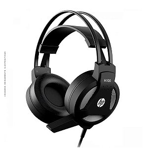 Fone Headset Gamer HP H100 Cabo 2.2M Plug 2xP2 3.5mm - 7QV34AA#ABM