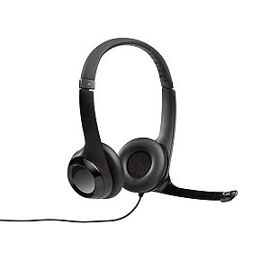 Fone Headset Logitech H390 Preto Plug USB - PN: 981-000014