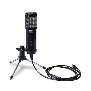Microfone de mesa com Cabo USB Podcast-400U SKP Preto