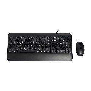 Kit Teclado e Mouse USB KT-200BK Preto C3Tech