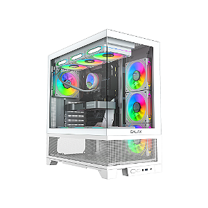 Gabinete Galax Centaurus White Atx Frontal Vidro Sem Fan