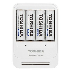 Carregador de Pilhas Toshiba TNHC-6GAE4 CB (C/4 Pilhas AA 2600mAh)