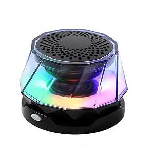 Caixa de Som Bluetooth Magnética 5W com Leds RGB Flex Gold ZQS-P15