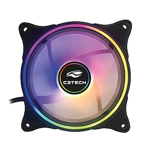 Cooler Fan 120x120x25mm F7-L250RGB RGB C3Tech Gaming (Conector ARGB 6 Pinos)