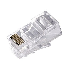 Conector RJ 45 8 Vias Cat5E Fortrek Unidade