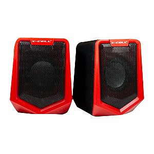 Caixa de Som 6W Rms Vermelha Flex Gold XC-CM-05-V