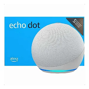 Caixa de som Amazon Alexa Echo Dot 5º Geracao Branca