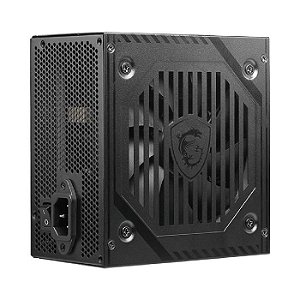 Fonte Gamer MSI MAG A500DN 500W 80 Plus Standard PFC Ativo com Cabo - Preto