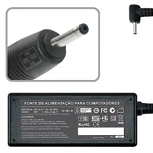 Fonte para Netbook Asus/Samsung 19V 2.1A Plug 2.5x0.7mm