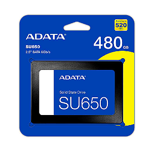 SSD 480GB Sata 2.5" Adata - ASU650SS-480GT-R