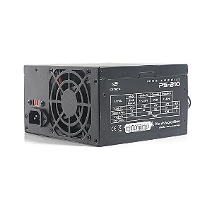 Fonte ATX 200W PS-210BK Preta sem Cabo C3Tech