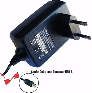 Fonte para Impressora Roteador Modem  5v 1a 2a Plug Usb B  - Huawei