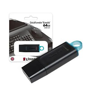 Pen Drive 64Gb Kingston Datatraveler Exodia USB 3.2 - DTX/64GB