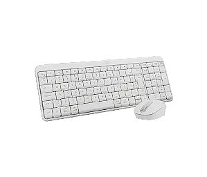 Kit Teclado e Mouse Sem Fio Logitech Bluetooth MK250 Branco USB -920-013517