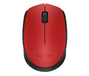 Mouse Sem Fio Logitech M170 USB Vermelho - 	910-004941